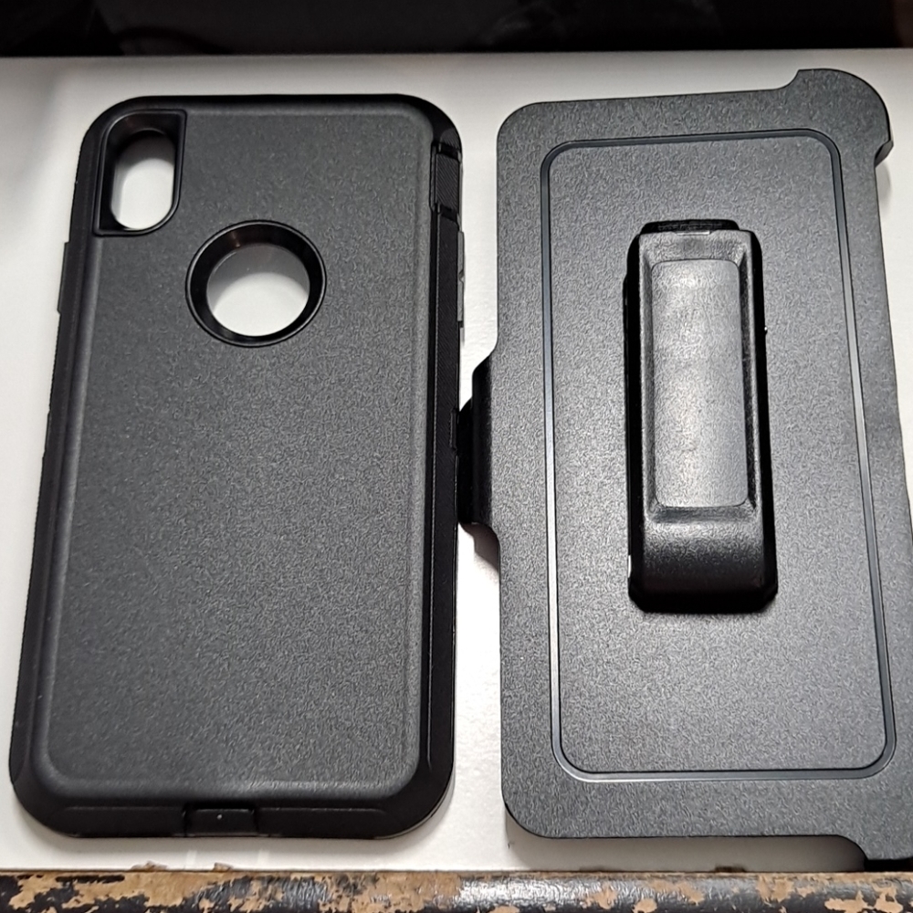 case clip for iphone xs max 6.5" color black new